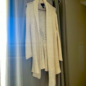 Cream hand knit sweater